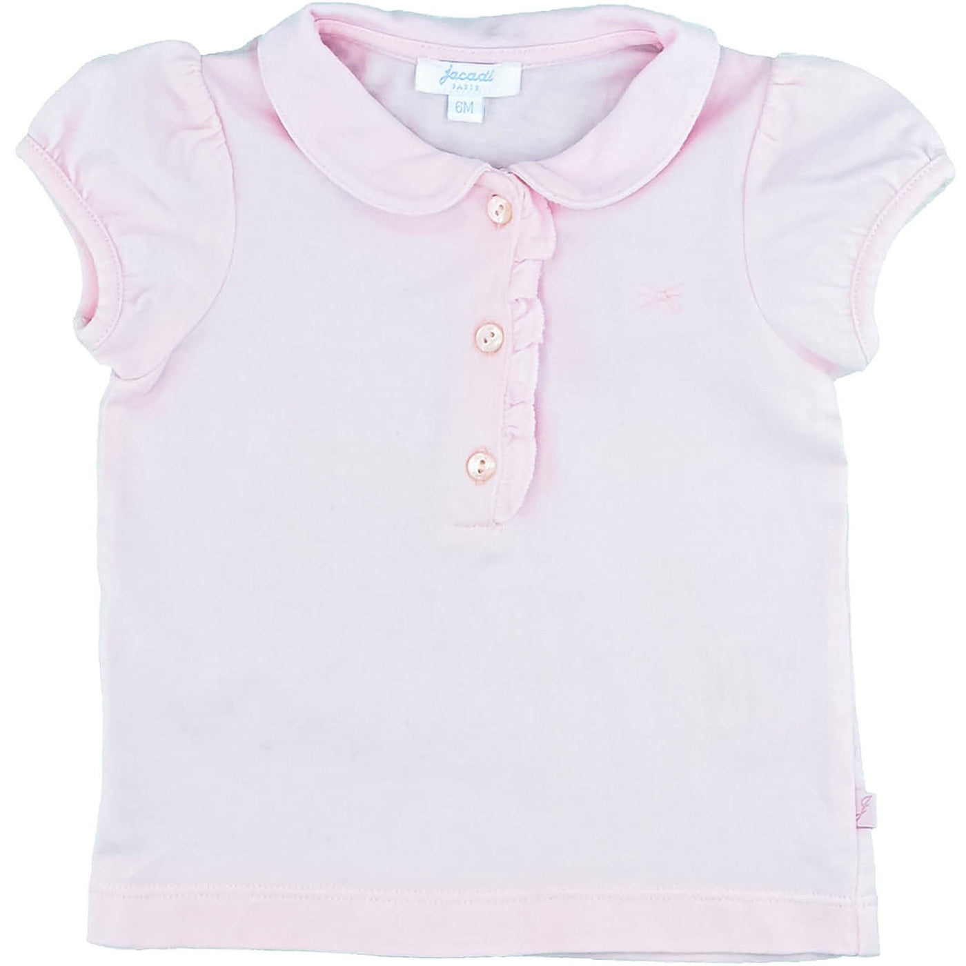 T-Shirt à manches courtes de seconde main en coton pour bébé fille de 6 mois - photo recto