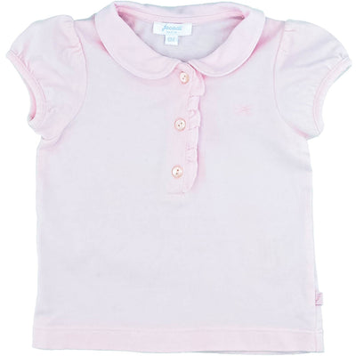 T-Shirt à manches courtes de seconde main en coton pour bébé fille de 6 mois - photo recto