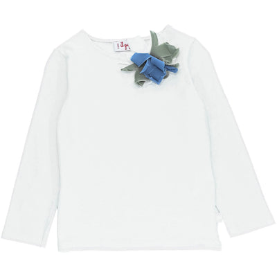 T-Shirt à manches longues de seconde main en coton et élasthanne pour bébé fille de 24 mois - photo recto