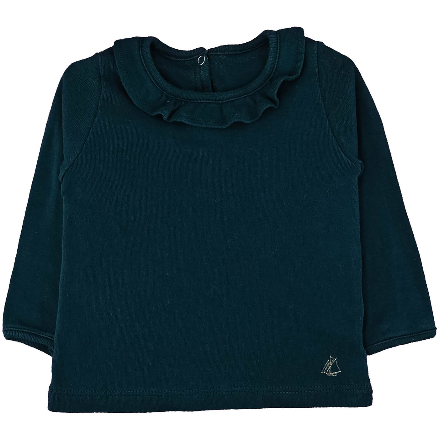 T-Shirt à manches longues de seconde main en coton pour bébé fille de 6 mois - photo recto