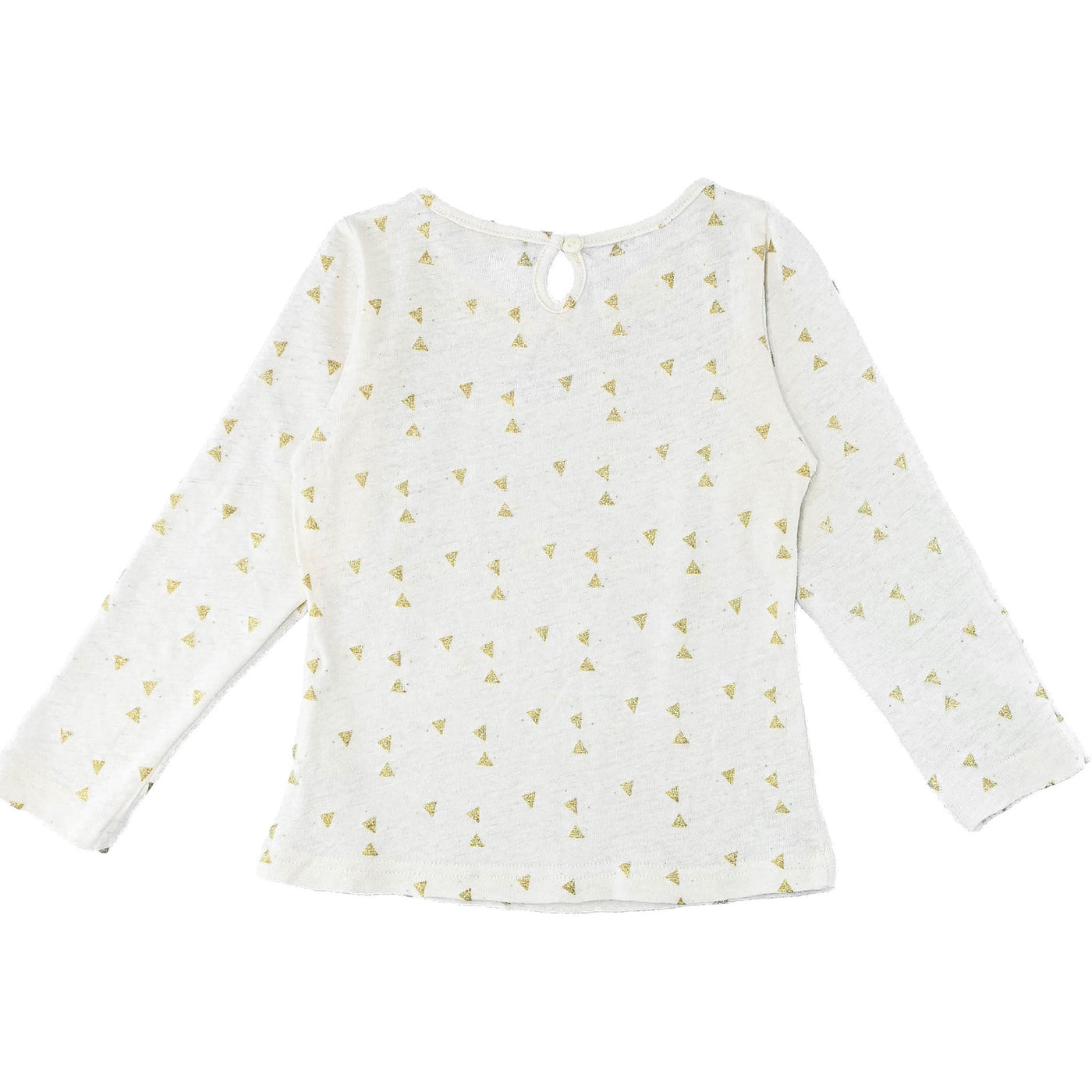 T-Shirt à manches longues de seconde main en coton et lin pour bébé fille de 24 mois - photo verso