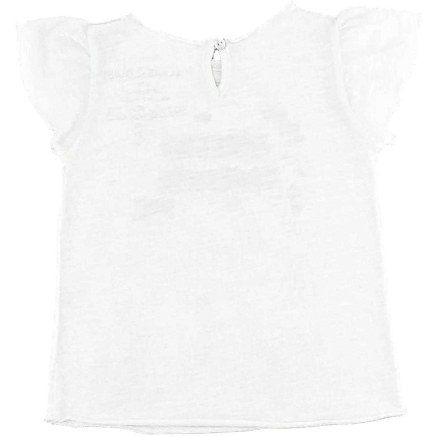 T-Shirt à manches courtes de seconde main en coton pour bébé fille de 6 mois - photo verso