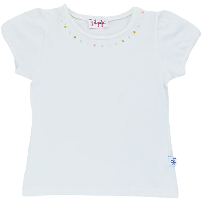 T-Shirt à manches courtes de seconde main pour bébé fille de 24 mois - photo recto