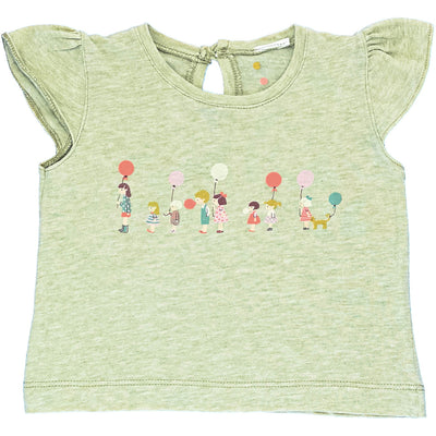 T-Shirt à manches courtes de seconde main pour bébé fille de 3 mois - photo recto