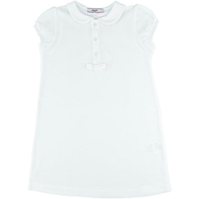 Robe à manches courtes de seconde main en coton pour bébé fille de 24 mois - photo recto