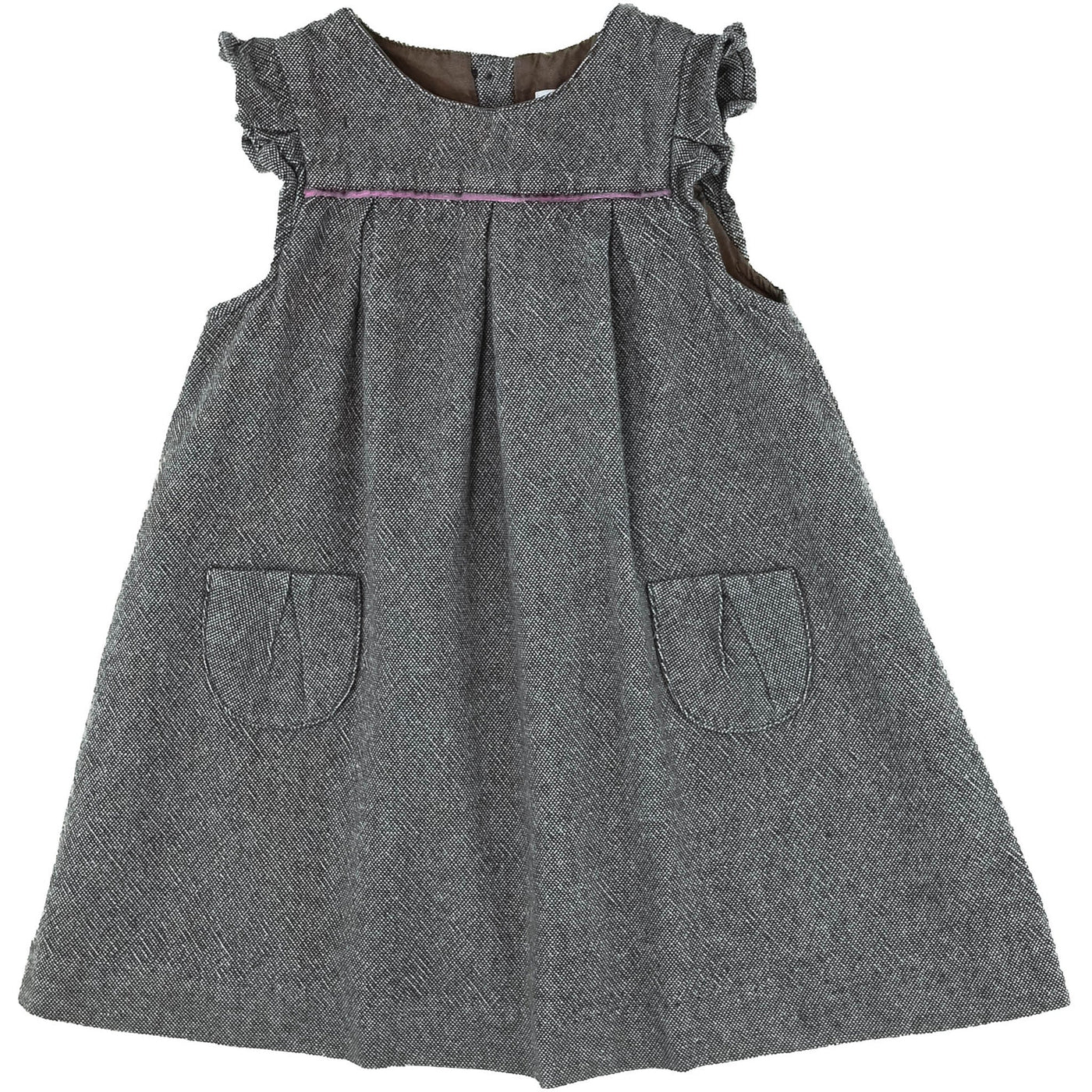 Robe sans manche de seconde main en coton pour bébé fille de 24 mois - photo recto