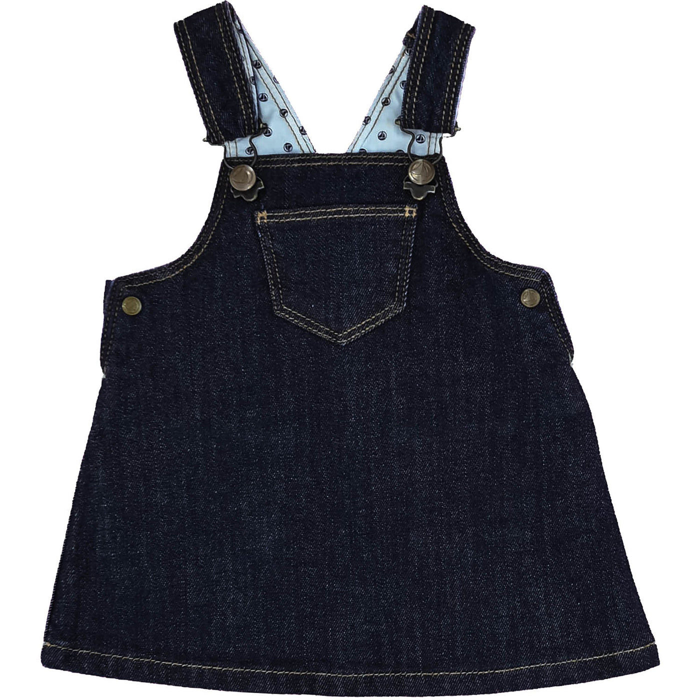 Robe salopette de seconde main pour bébé fille de 3 mois - photo recto