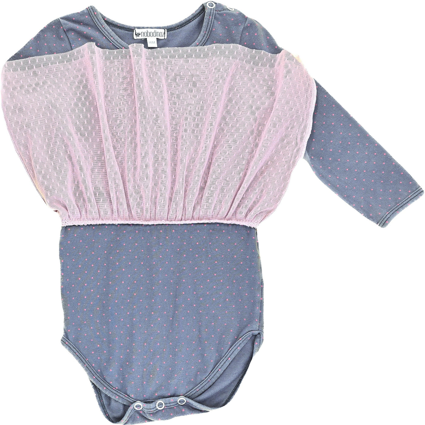 Robe-body de seconde main en coton et élasthanne pour bébé fille de 18 mois - photo alternative_1