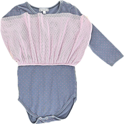 Robe-body de seconde main en coton et élasthanne pour bébé fille de 18 mois - photo alternative_1