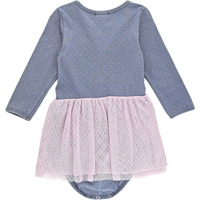Robe-body de seconde main en coton et élasthanne pour bébé fille de 18 mois - photo verso