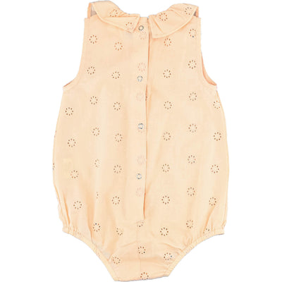 Barboteuse de seconde main en coton bio pour bébé fille de 9-12 mois - photo verso