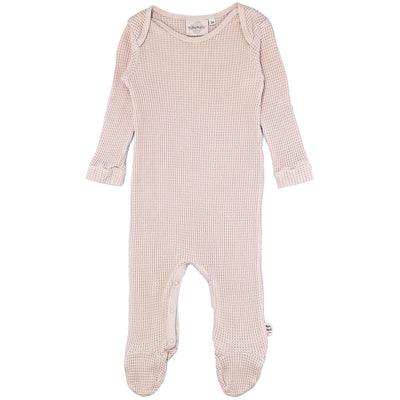 Pyjama de seconde main en nid d’abeille de coton pour bébé fille de 3 mois - photo recto