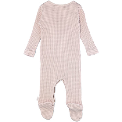 Pyjama de seconde main en nid d’abeille de coton pour bébé fille de 3 mois - photo verso