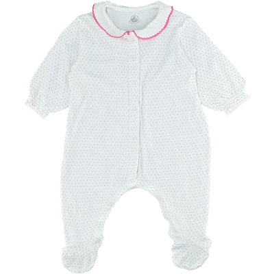 Pyjama de seconde main en coton pour bébé fille de 3 mois - photo recto