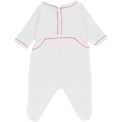 Pyjama de seconde main en coton pour bébé fille de 1 mois - photo verso