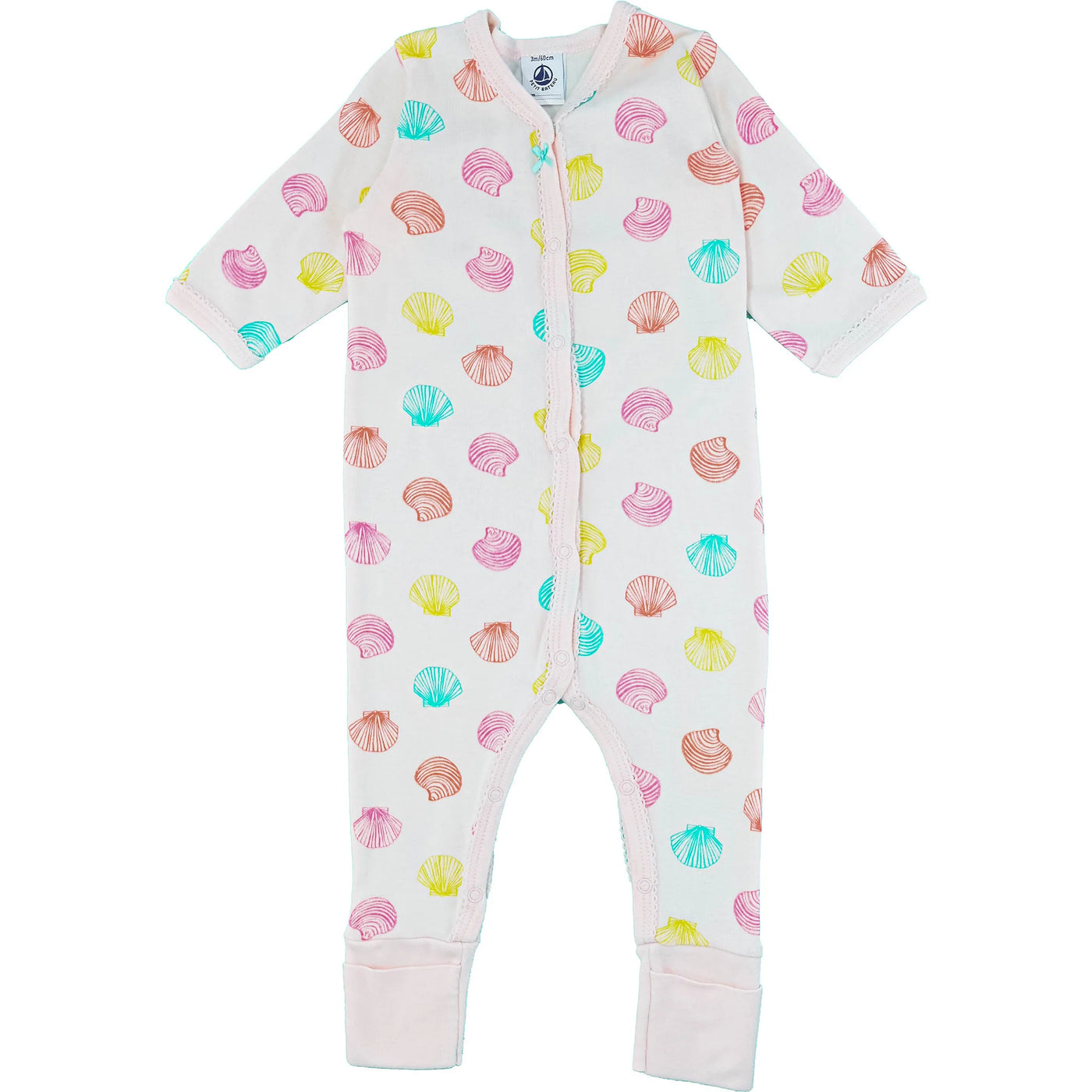 Pyjama de seconde main en coton pour bébé fille de 3 mois - photo recto