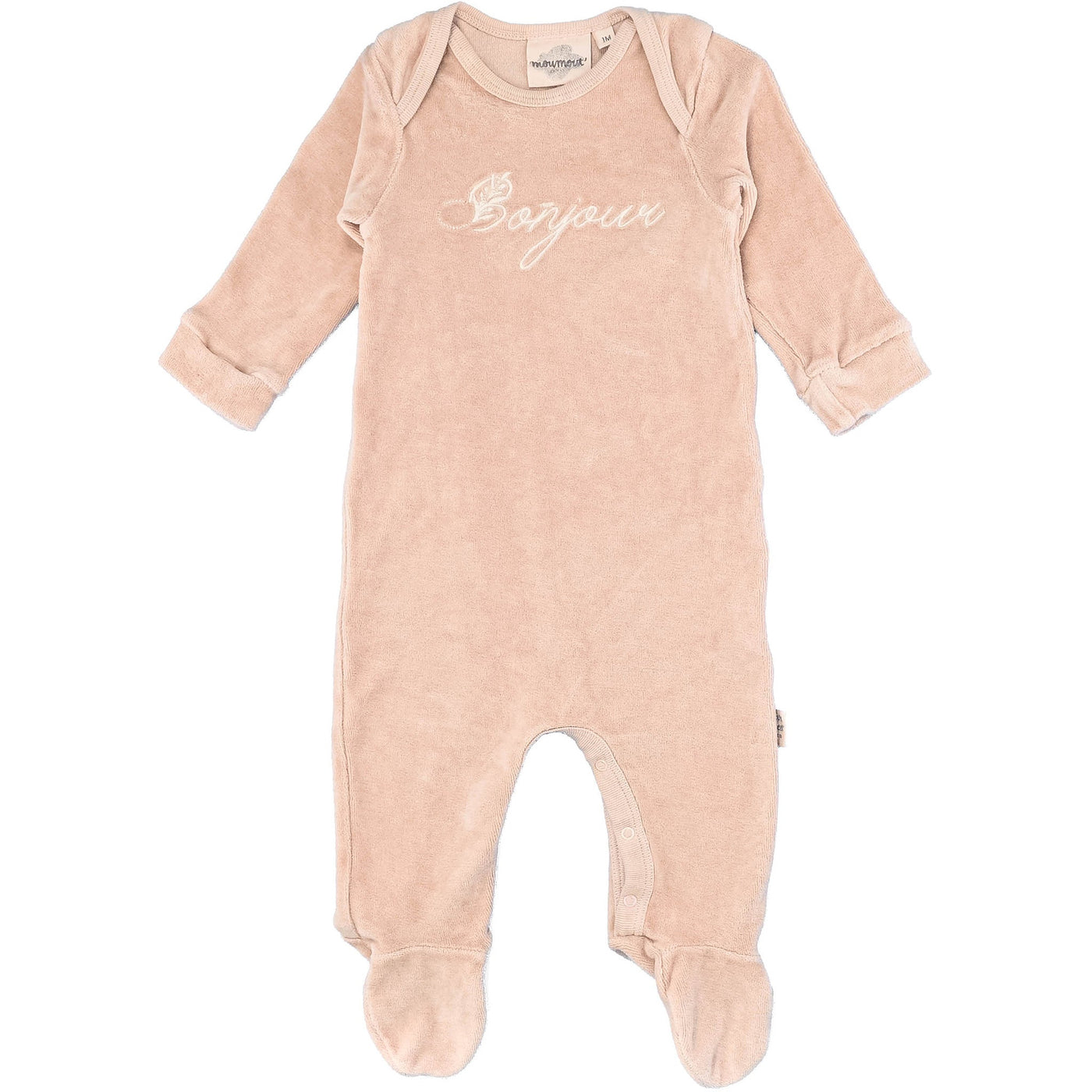 Pyjama de seconde main en coton pour bébé fille de 1 mois - photo recto