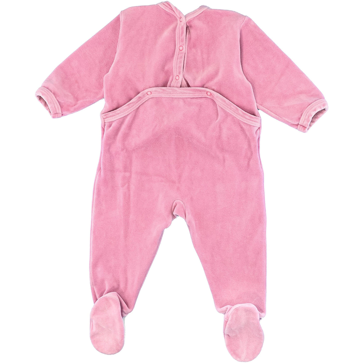 Pyjama de seconde main en velours pour bébé fille de 12 mois - photo verso