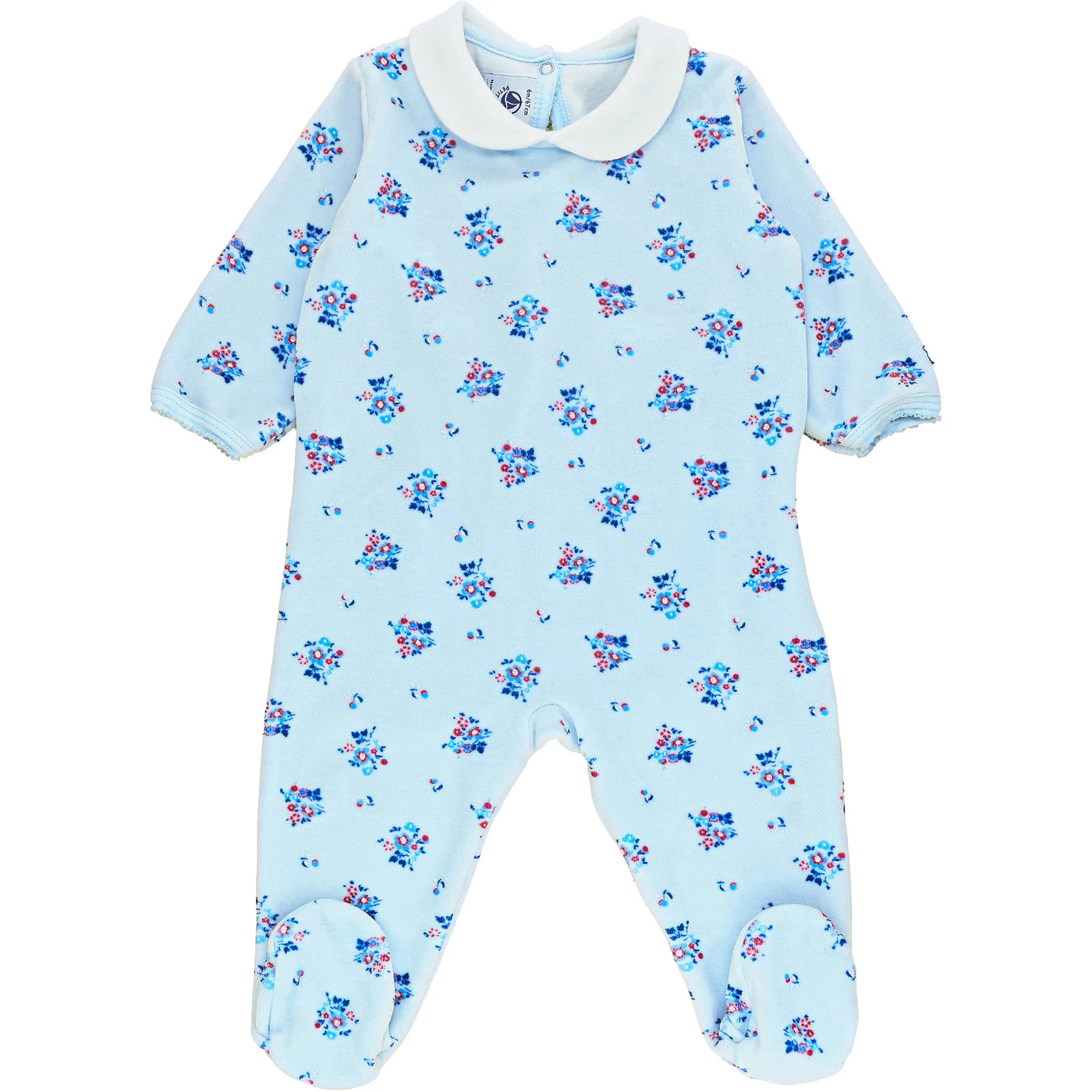Pyjama de seconde main en velours pour bébé fille de 6 mois - photo recto