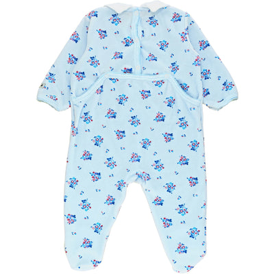 Pyjama de seconde main en velours pour bébé fille de 6 mois - photo verso