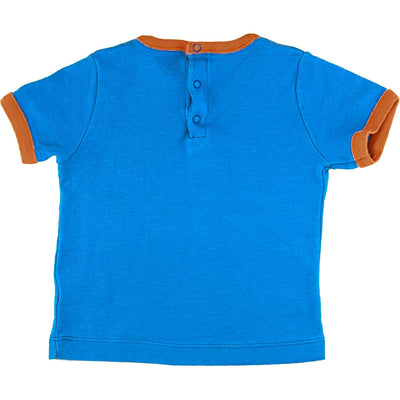 T-Shirt à manches courtes de seconde main en coton pour bébé garçon de 12 mois - photo verso