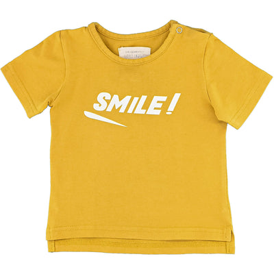 T-Shirt à manches courtes de seconde main en coton bio et élasthanne pour bébé garçon de 12-18 mois - photo recto