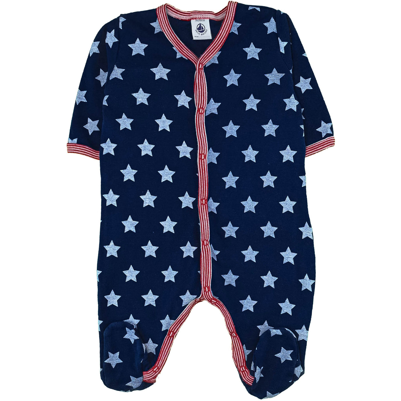 Pyjama de seconde main en coton pour bébé garçon de 3 mois - photo recto