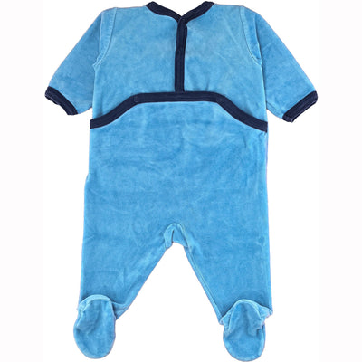 Pyjama de seconde main en velours pour bébé garçon de 3 mois - photo verso