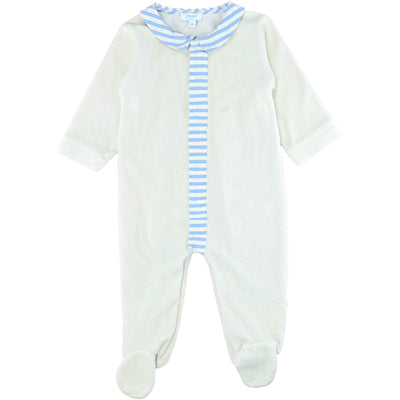 Pyjama de seconde main en velours pour bébé garçon de 6 mois - photo recto