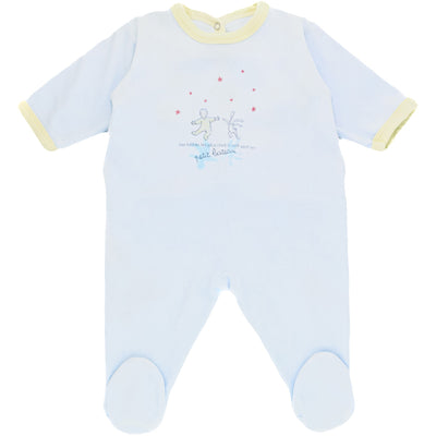 Pyjama de seconde main en velours pour bébé garçon de 3 mois - photo recto