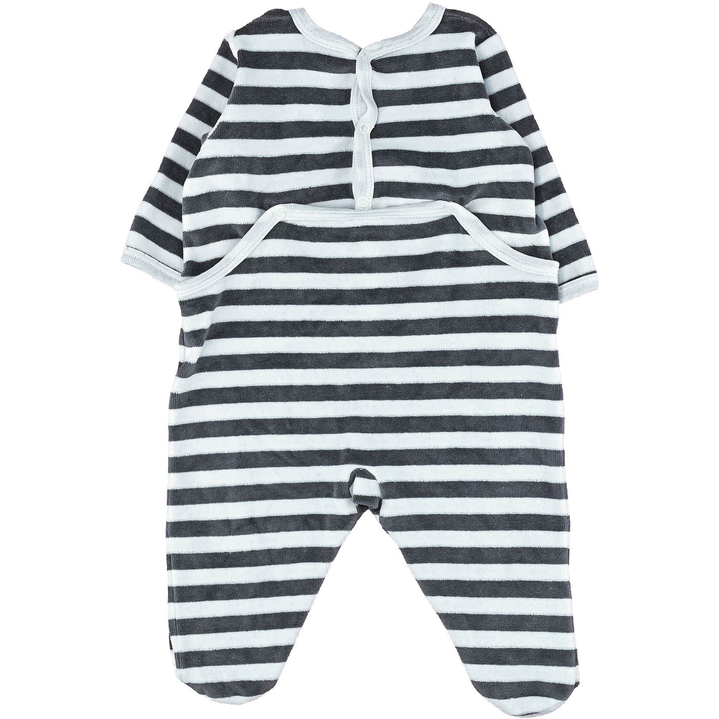 Pyjama de seconde main en velours pour bébé garçon de 3 mois - photo verso