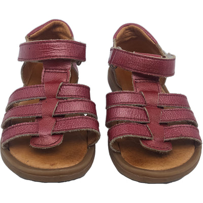 Sandales de seconde main en cuir pour bébé fille  - photo face