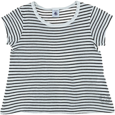 T-Shirt à manches courtes de seconde main en coton pour enfant fille de 4 ans - photo recto