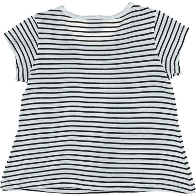 T-Shirt à manches courtes de seconde main en coton pour enfant fille de 4 ans - photo verso