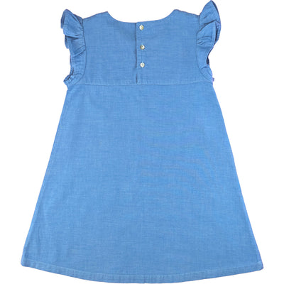 Robe sans manche de seconde main en coton pour enfant fille de 4 ans - photo verso