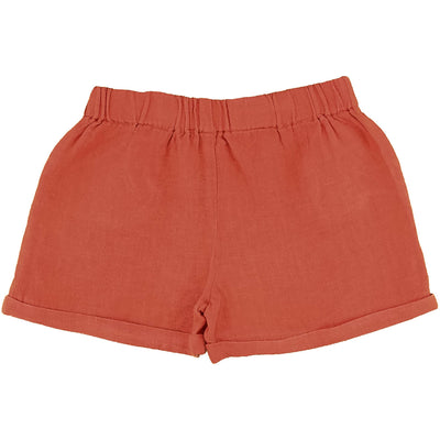 Short de seconde main en lin pour enfant fille de 4-5 ans - photo verso