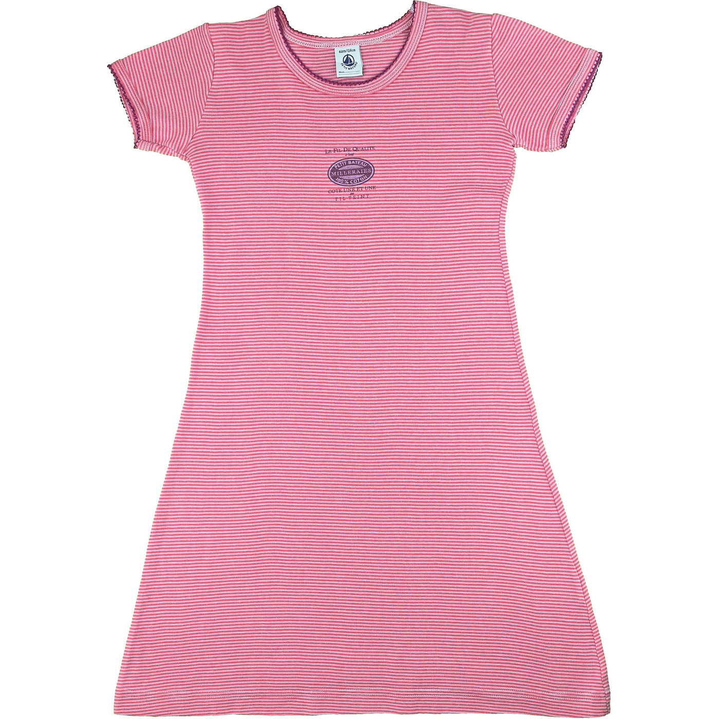 Chemise de nuit de seconde main en coton pour enfant fille de 6 ans - photo recto