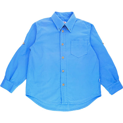 Chemise à manches longues de seconde main en coton pour enfant garçon de 6 ans - photo recto