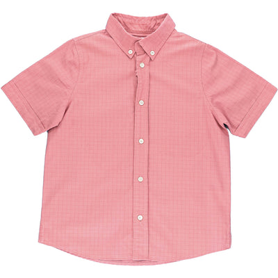 Chemise à manches courtes de seconde main en coton pour enfant garçon de 6 ans - photo recto