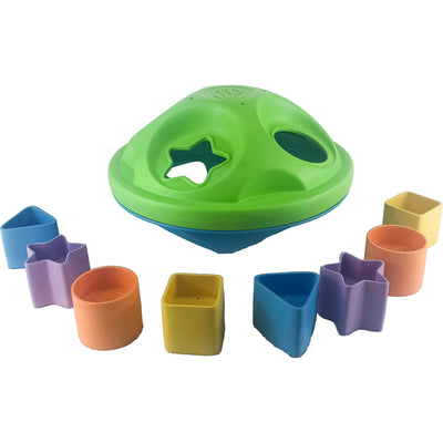 Boîte à formes géométriques "Boîte à formes géométriques" de seconde main en plastique recyclé pour enfant à partir de 12 mois - photo principale