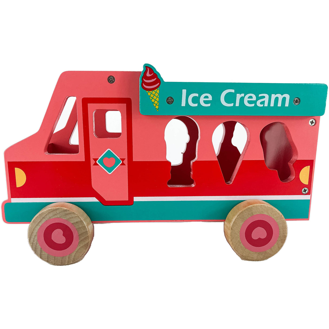 Camion "Camion glacier" de seconde main en bois pour enfant à partir de 18 mois - photo alternative_1