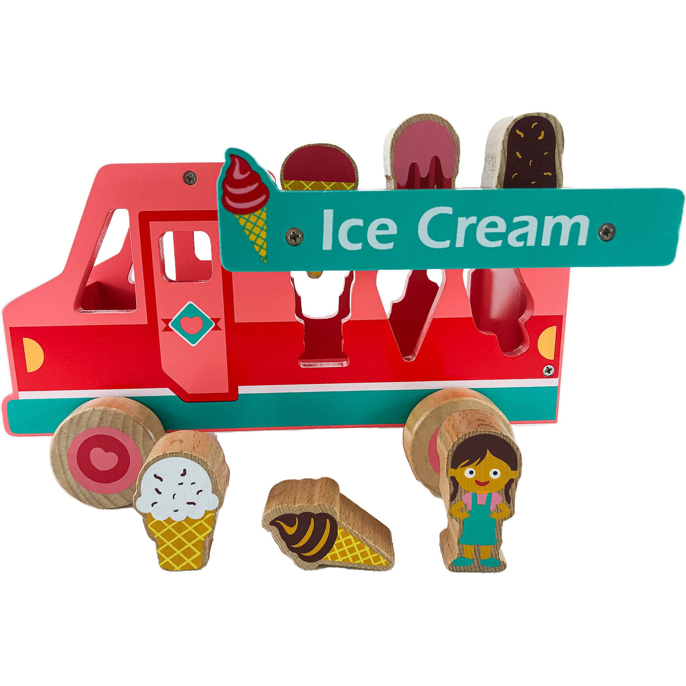 Camion "Camion glacier" de seconde main en bois pour enfant à partir de 18 mois - photo alternative_3