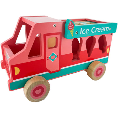 Camion "Camion glacier" de seconde main en bois pour enfant à partir de 18 mois - photo principale