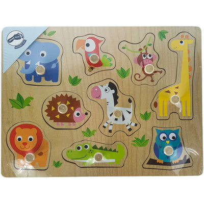 Puzzle "Puzzle Animaux du zoo" de seconde main en bois pour enfant à partir de 2 ans - photo principale