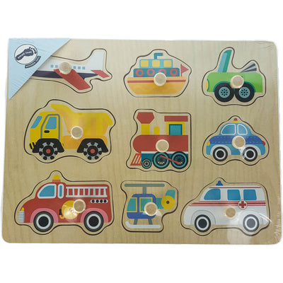 Puzzle "Puzzle véhicules" de seconde main en bois pour enfant à partir de 2 ans - photo principale