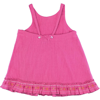 Robe sans manche de seconde main en coton pour bébé fille de 6 mois - photo verso