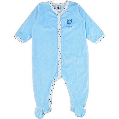 Pyjama de seconde main en velours pour bébéde 9 mois - photo recto