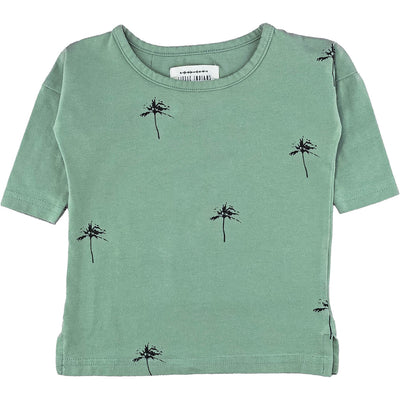 T-Shirt à manches longues de seconde main en coton bio et élasthanne pour bébéde 6-9 mois - photo recto