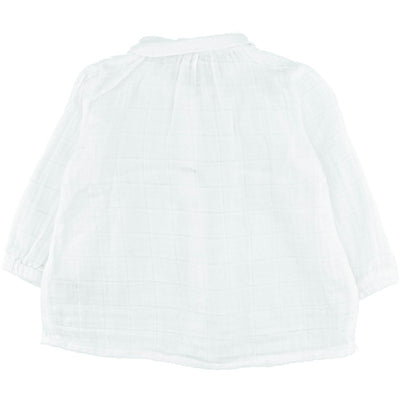 Blouse à manches longues de seconde main en coton pour bébé fille de 6 mois - photo verso