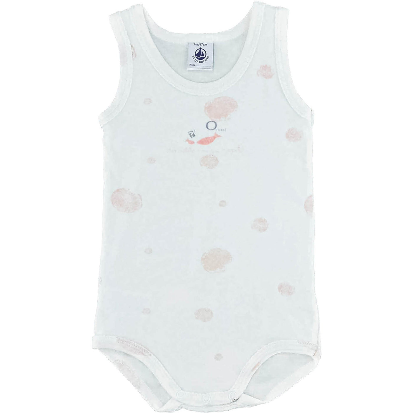 Body sans manche de seconde main en coton pour bébé fille de 6 mois - photo recto